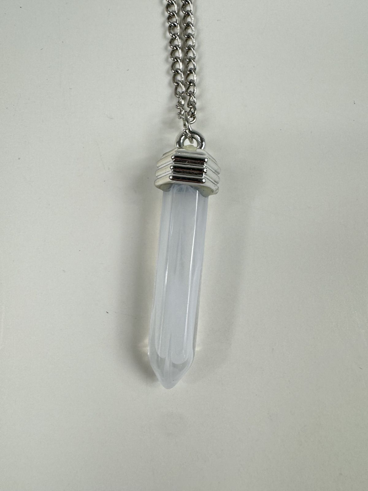 Fashion Jewelry Silver Toned Crystal Pendant Women's Necklace
