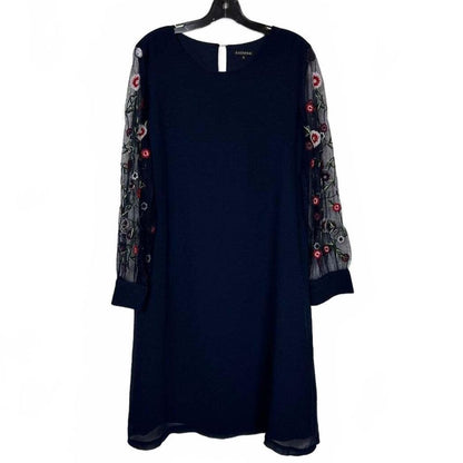 Antheaa blue long sleeve midi dress Women's size extra large