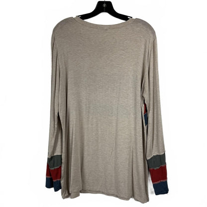Heimish USA Long Sleeve Beige Blouse Women's Size Large