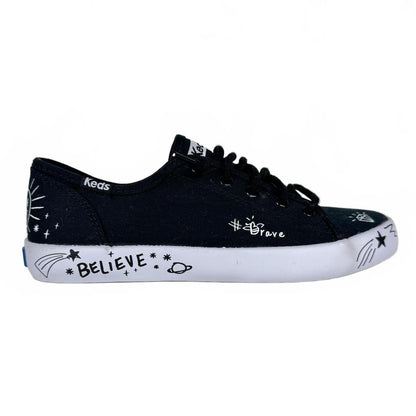Keds Black and White Slip-on Girl's Shoe Size 2 Big Kids