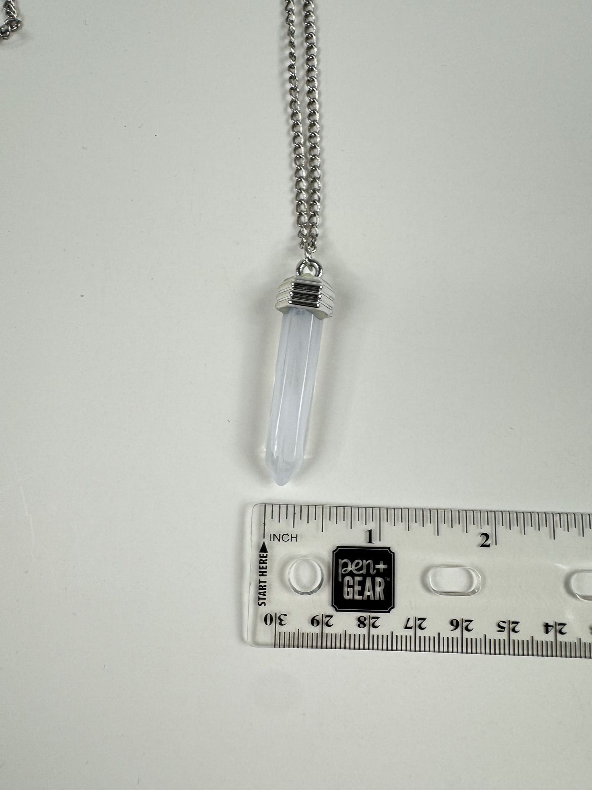 Fashion Jewelry Silver Toned Crystal Pendant Women's Necklace