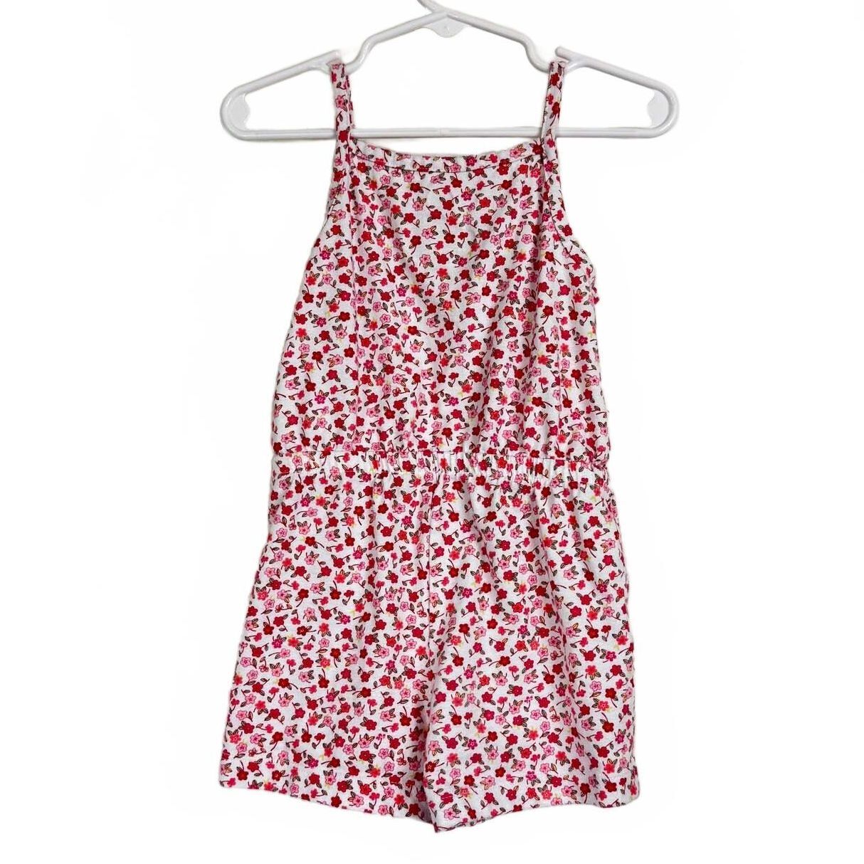 Wonder Nation Pink And White Shorts Romper Girl's Size 3T