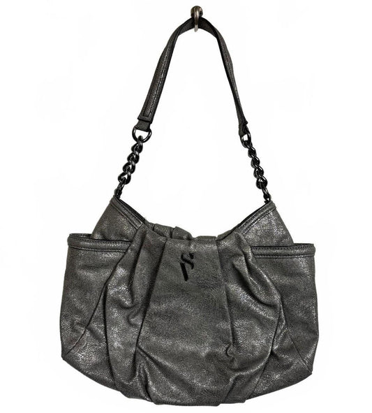 Simply Vera Metallic Gray shoulder bag silver hardware