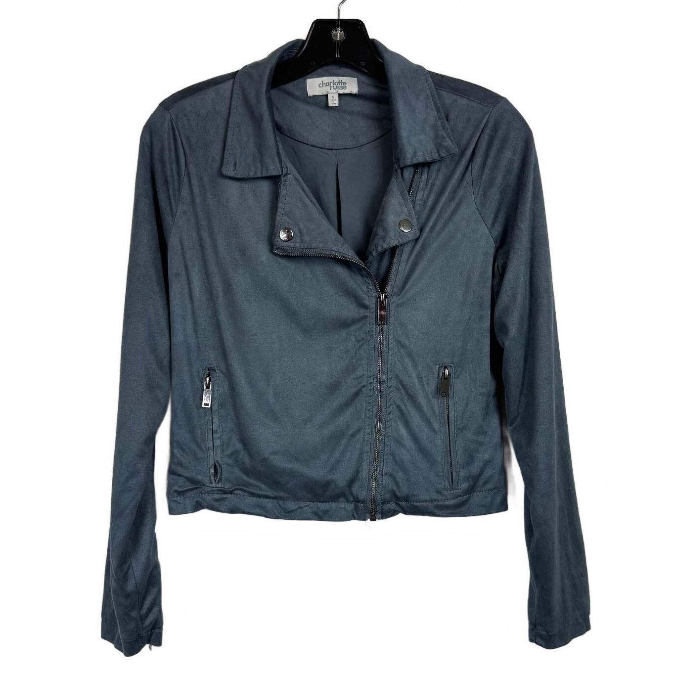 Charlotte Russe Gray Zip Up Jacket Women's Size Small