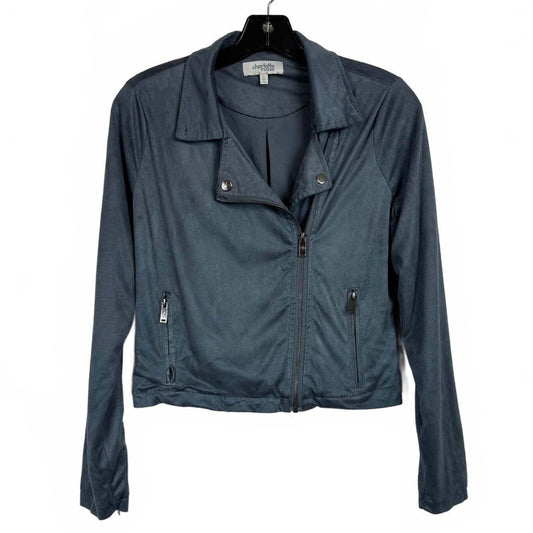 Charlotte Russe Gray Zip Up Jacket Women's Size Small