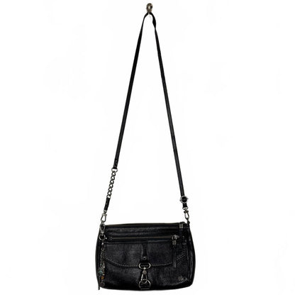 The Sak Black Silver hardware crossbody bag