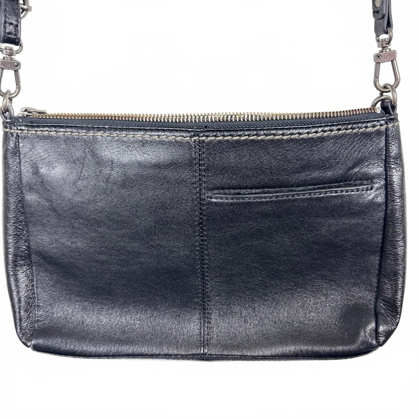 The Sak Black Silver hardware crossbody bag