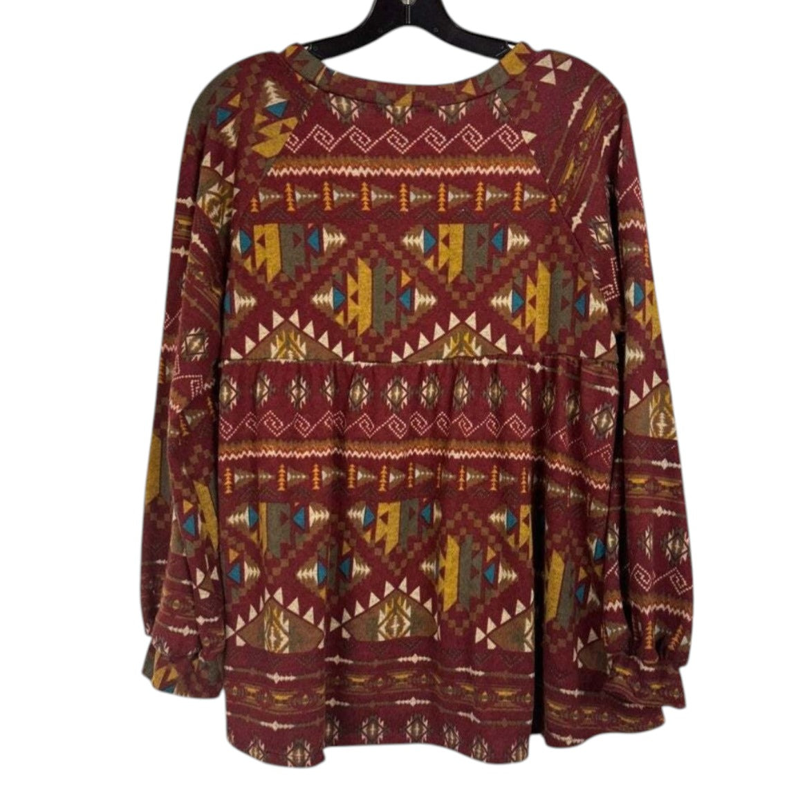Perfect Peach Large Long Sleeve Sweater Blouse - Image 2