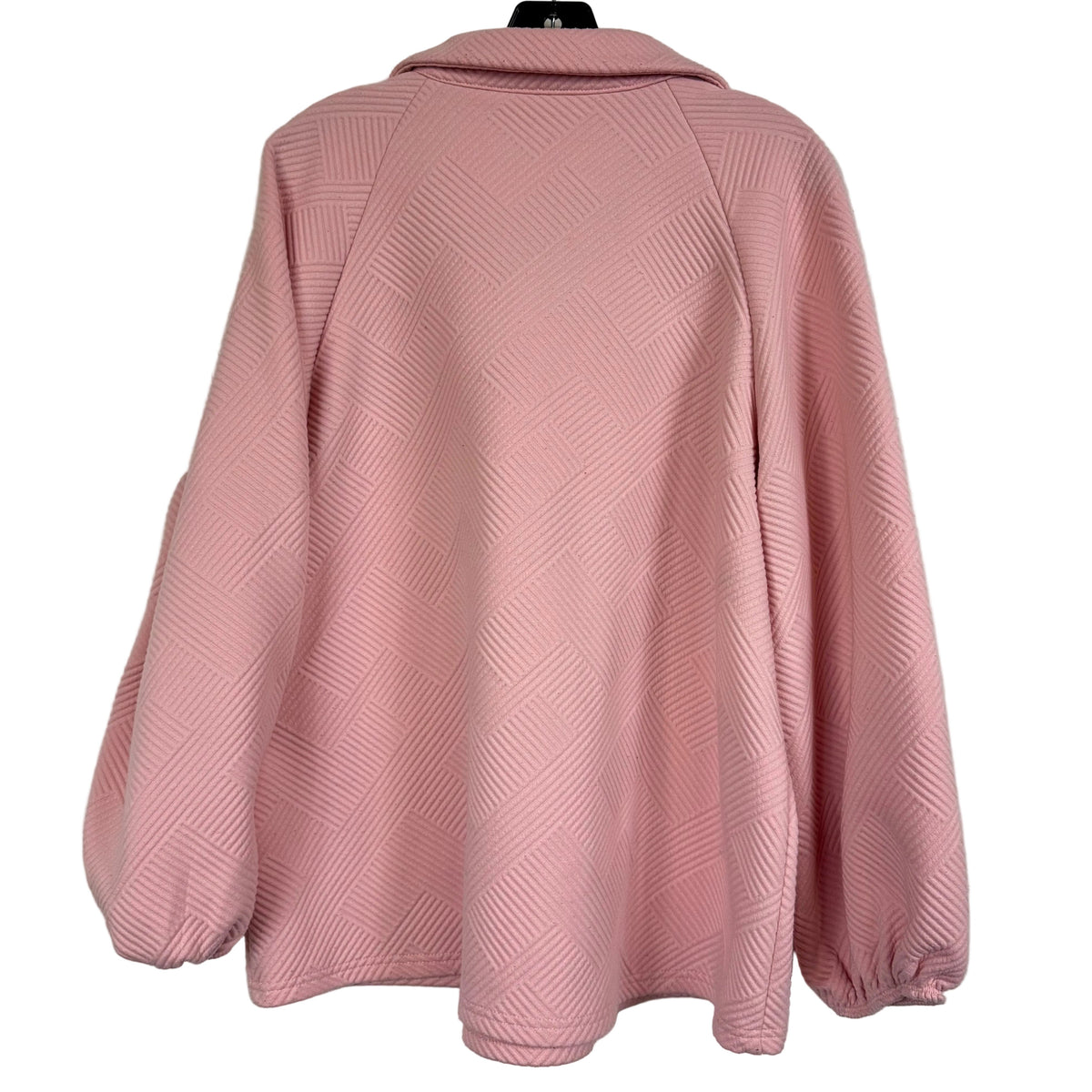 Shein Loungewear Set L Pink Textured Long Sleeve - Image 3
