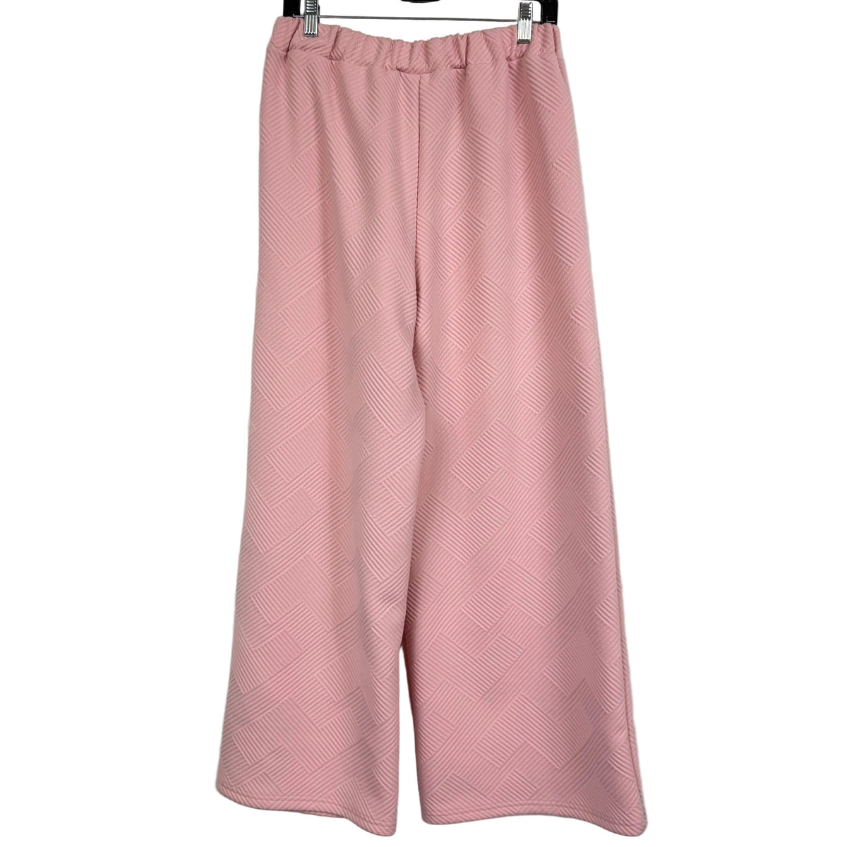 Shein Loungewear Set L Pink Textured Long Sleeve - Image 5