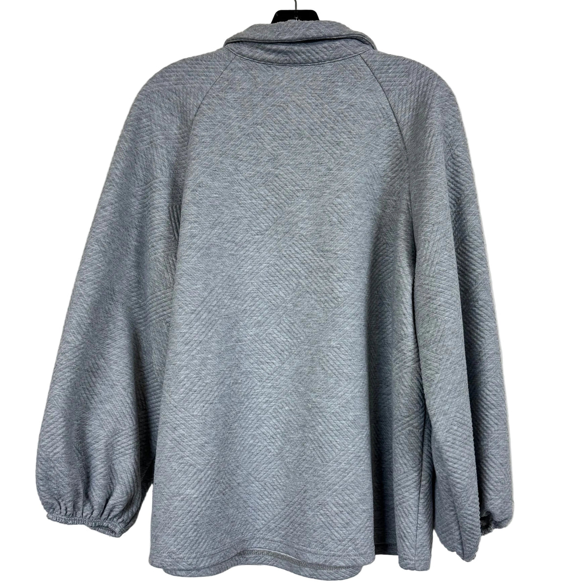 SHEIN Gray Quilted Long-Sleeve Loungewear Set Size L - Image 3