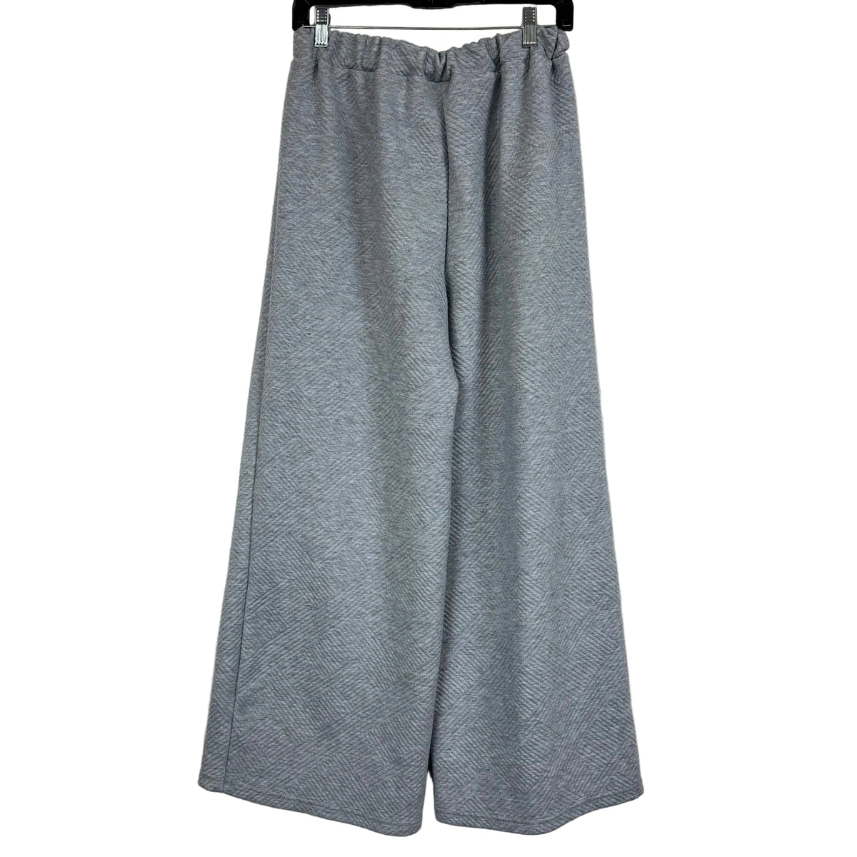 SHEIN Gray Quilted Long-Sleeve Loungewear Set Size L - Image 5