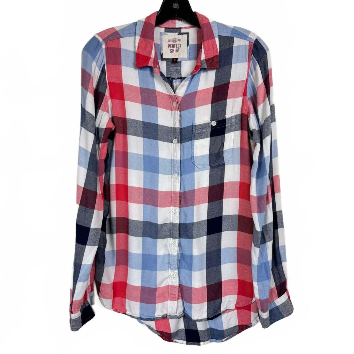 So Long sleeve Button Up Shirt Women's Size Medium - Image 1