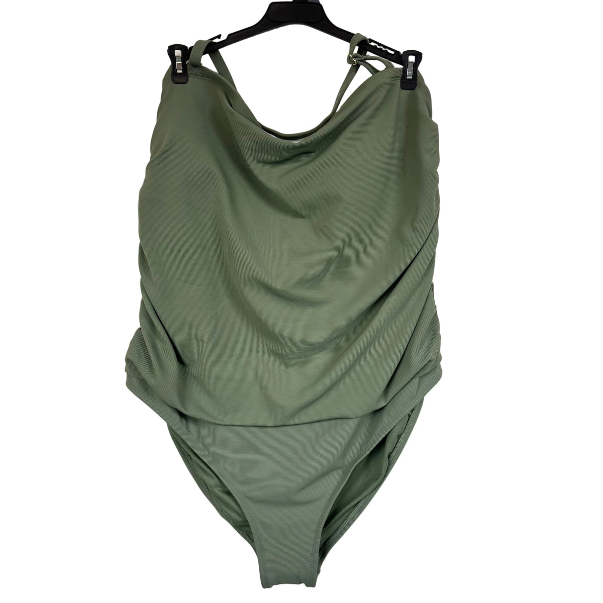 Time and Tru Women's Ribbed Olive Night One Piece Size XXXL - Image 1