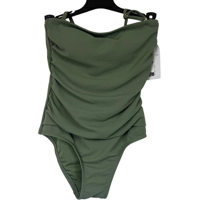 Time and Tru Women's Ribbed Olive Night One Piece Size XS - Image 1