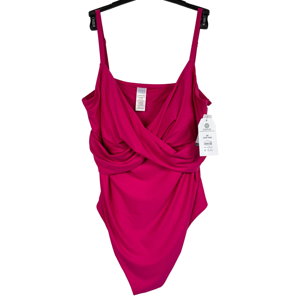 Time and Tru Hot Pink One Piece Swimsuit Women's Size XXXL - Image 1
