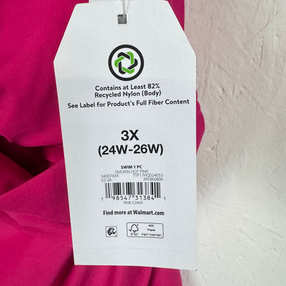 Time and Tru Hot Pink One Piece Swimsuit Women's Size XXXL - Image 4