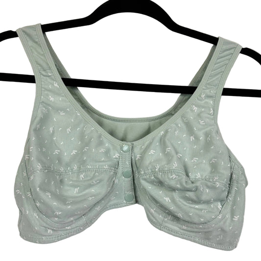 Women's Light Green Wireless Bra Size XL