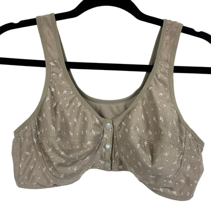 Women's Sage Green Wireless Bra Size XL