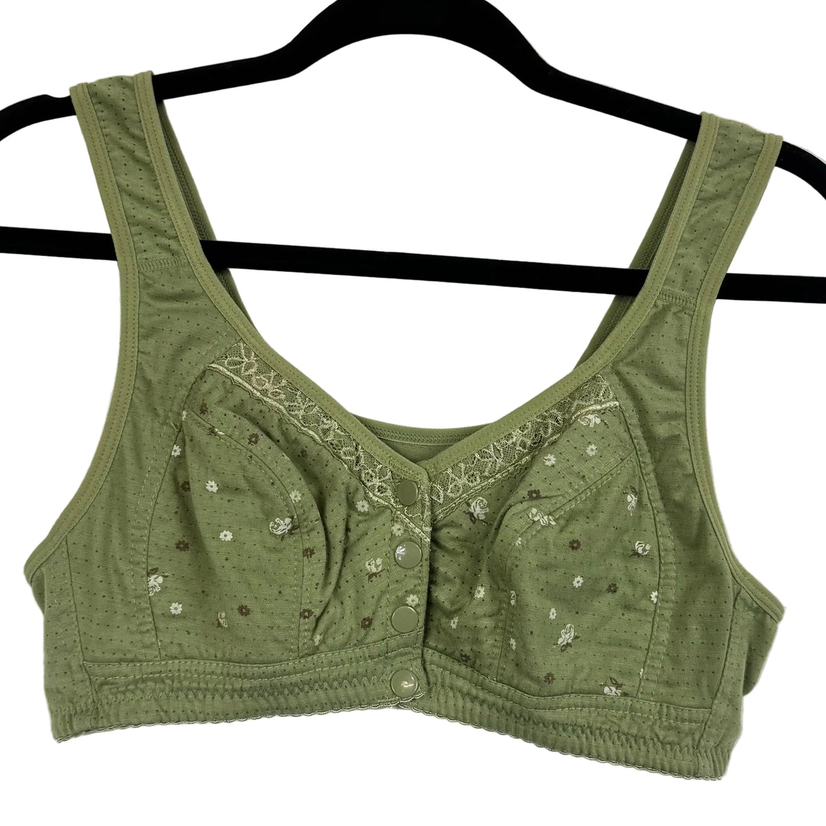 Women's Green Wireless Bra Size XL