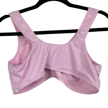 Women's Light Pink Wireless Bra Size XL