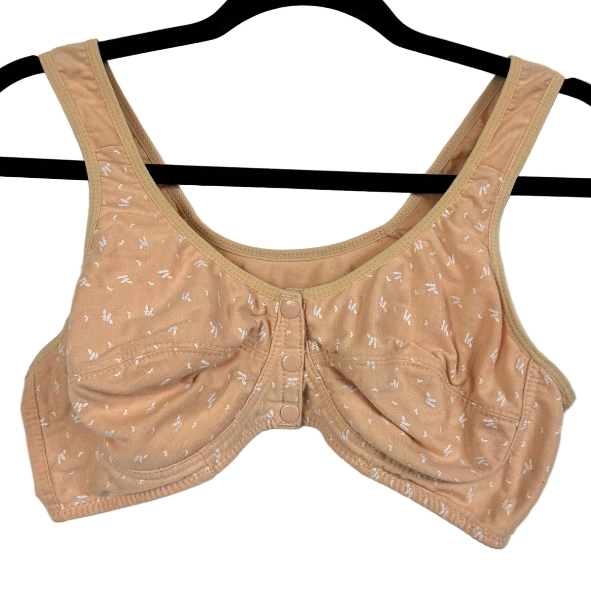 Women's Peach Wireless Bra Size XL