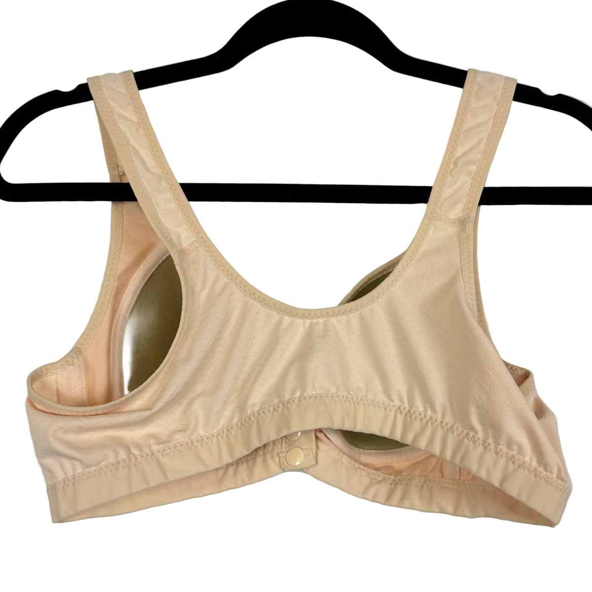 Women's Cream Wireless Bra Size XXL