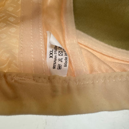 Women's Cream Wireless Bra Size XXL