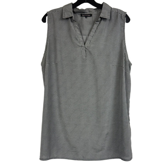 Violet & Claire Black White Sleeveless Blouse 1X - Image 1
