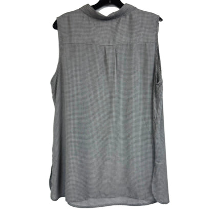 Violet & Claire Black White Sleeveless Blouse 1X - Image 2