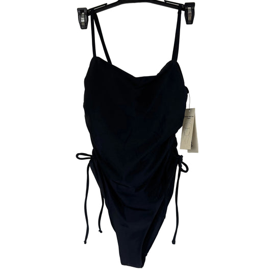 No Boundaries Women's Rich Black Cheeky High Leg One-piece Size M 8-10 - Image 1