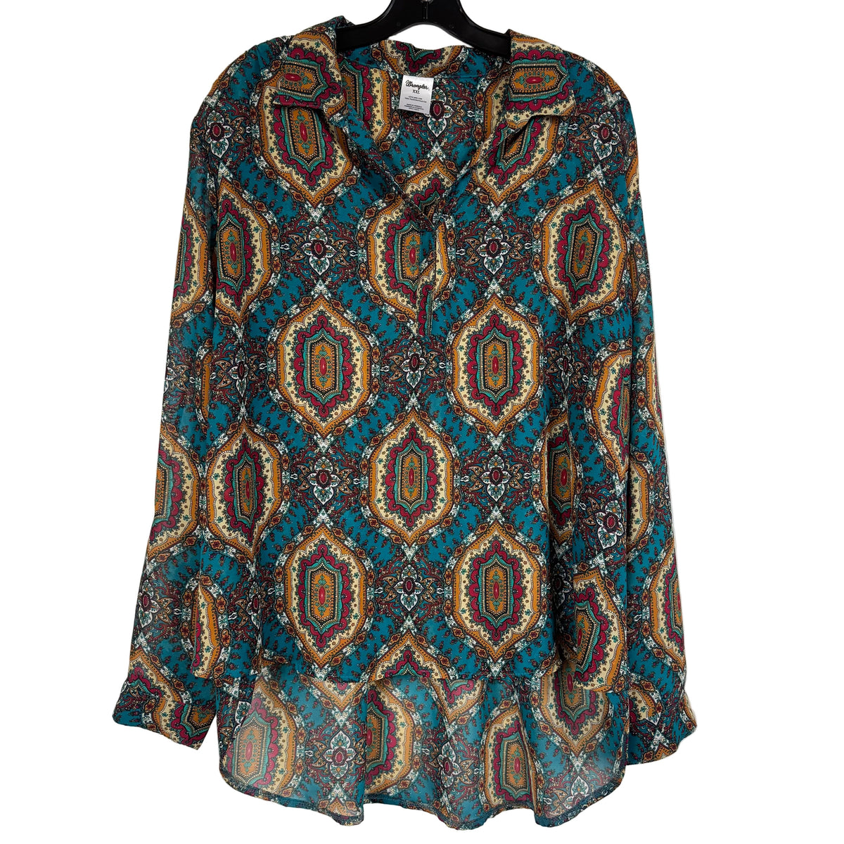 Wrangler Western Blouse Paisley Women's XXL - Image 1
