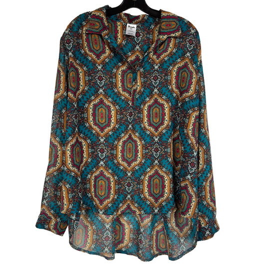 Wrangler Western Blouse Paisley Women's XXL - Image 1