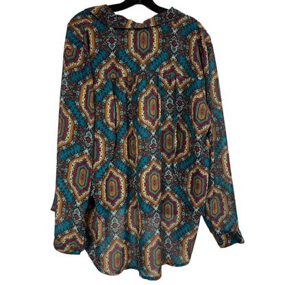 Wrangler Western Blouse Paisley Women's XXL - Image 2