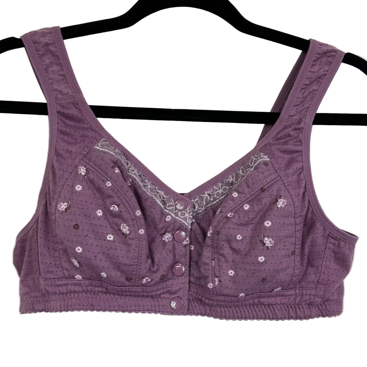 Women's Lavender Wireless Bra Size XXL