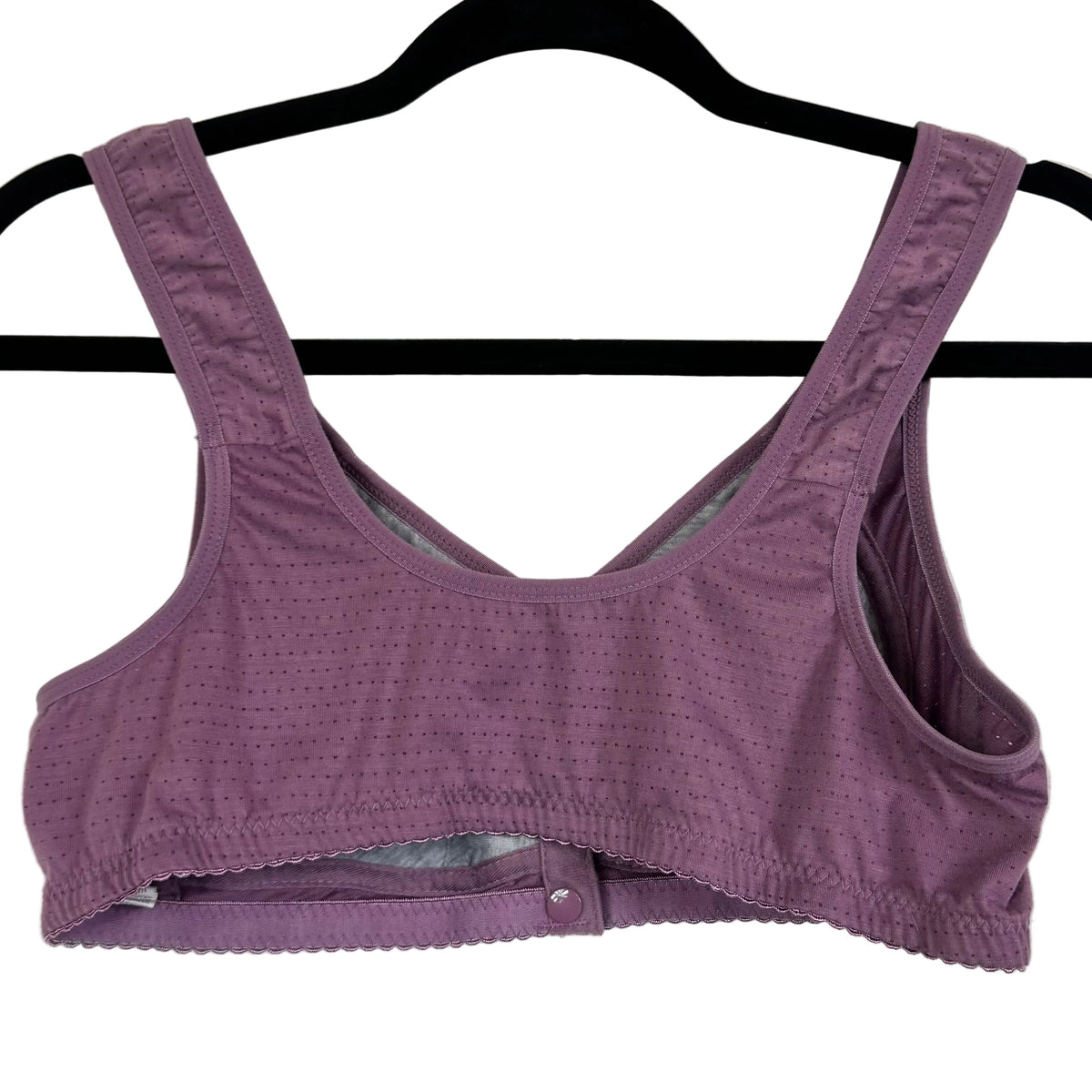 Women's Lavender Wireless Bra Size XXL