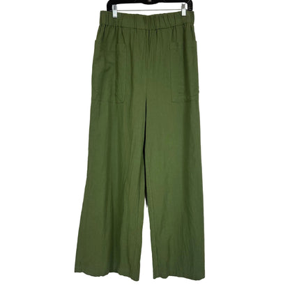Zenana Women's Olive Green Wide Leg Pants Size XL - Image 1