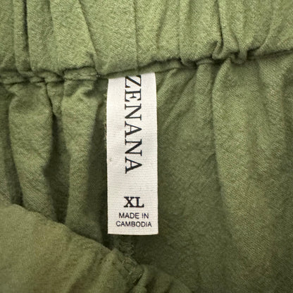 Zenana Women's Olive Green Wide Leg Pants Size XL - Image 3