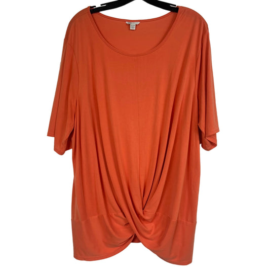 Cato Orange Twist Front Top Women's size 18/20W - Image 1